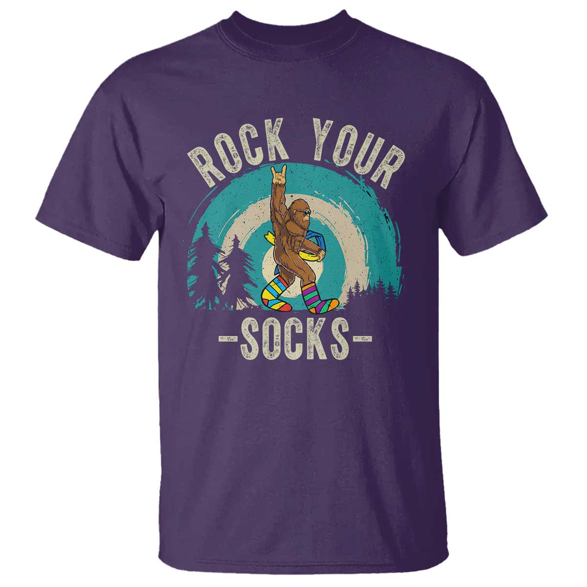Funny Down Syndrome Awareness Bigfoot T Shirt Rock Your Socks
