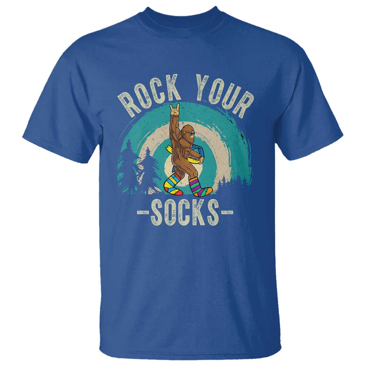 Funny Down Syndrome Awareness Bigfoot T Shirt Rock Your Socks