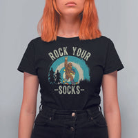 Funny Down Syndrome Awareness Bigfoot T Shirt For Women Rock Your Socks