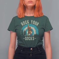 Funny Down Syndrome Awareness Bigfoot T Shirt For Women Rock Your Socks