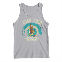 Funny Down Syndrome Awareness Bigfoot Tank Top Rock Your Socks