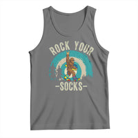 Funny Down Syndrome Awareness Bigfoot Tank Top Rock Your Socks