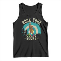 Funny Down Syndrome Awareness Bigfoot Tank Top Rock Your Socks