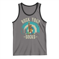 Funny Down Syndrome Awareness Bigfoot Tank Top Rock Your Socks