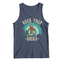Funny Down Syndrome Awareness Bigfoot Tank Top Rock Your Socks