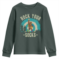 Funny Down Syndrome Awareness Bigfoot Youth Sweatshirt Rock Your Socks