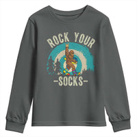Funny Down Syndrome Awareness Bigfoot Youth Sweatshirt Rock Your Socks