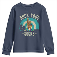 Funny Down Syndrome Awareness Bigfoot Youth Sweatshirt Rock Your Socks