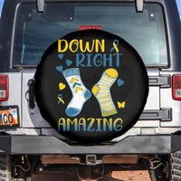 Down Right Amazing Spare Tire Cover Down Syndrome Awareness Socks Ribbon