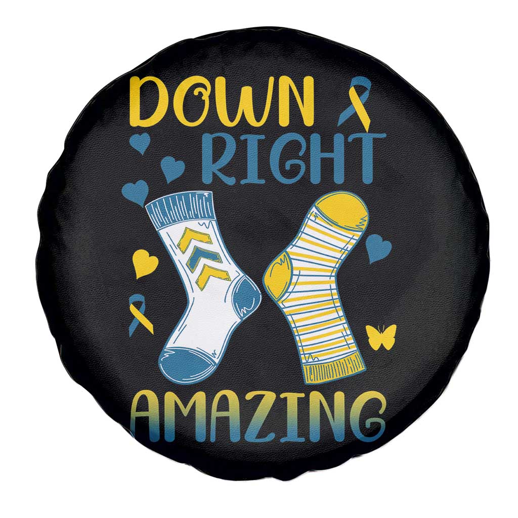 Down Right Amazing Spare Tire Cover Down Syndrome Awareness Socks Ribbon