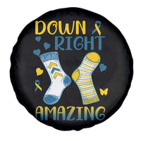 Down Right Amazing Spare Tire Cover Down Syndrome Awareness Socks Ribbon