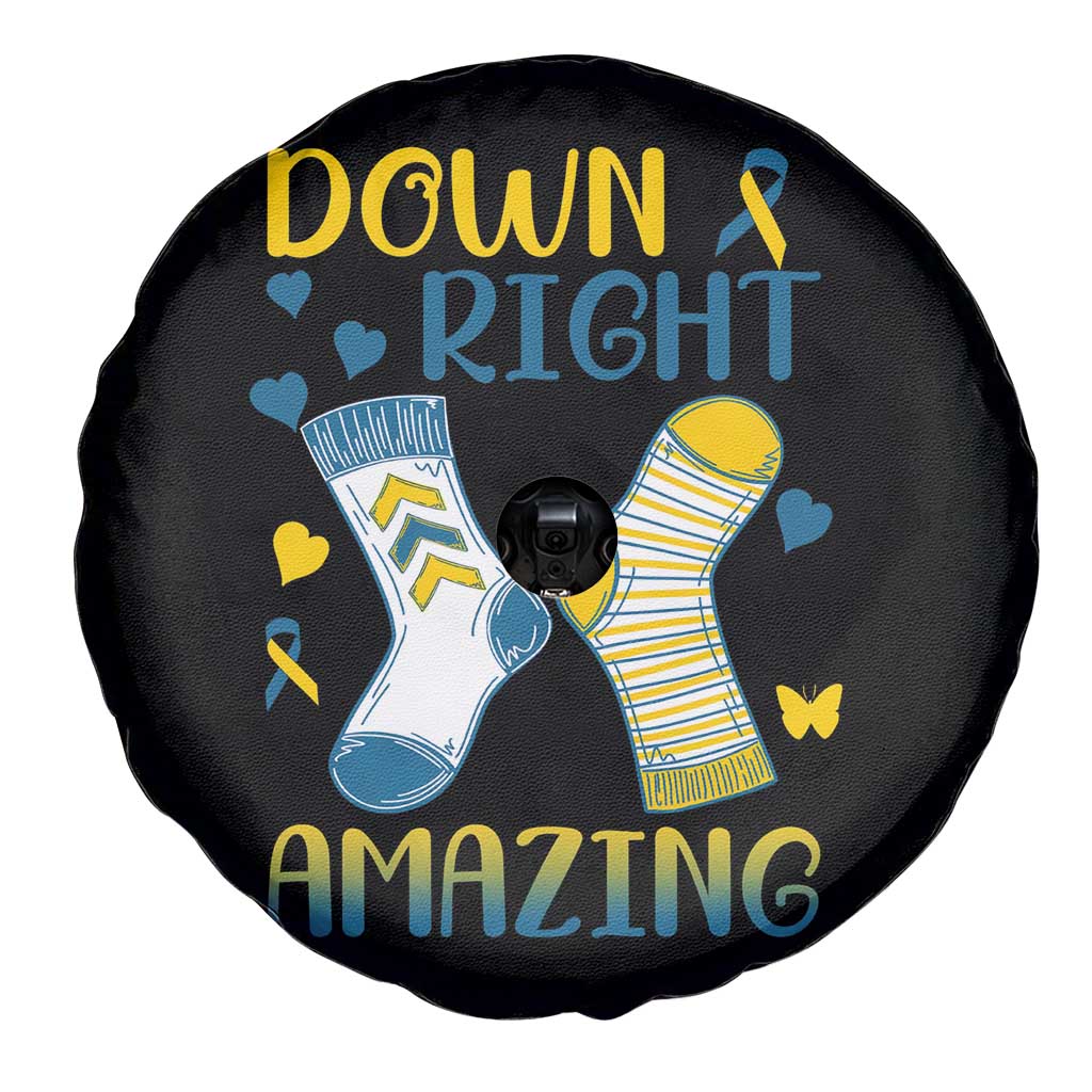 Down Right Amazing Spare Tire Cover Down Syndrome Awareness Socks Ribbon