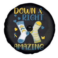Down Right Amazing Spare Tire Cover Down Syndrome Awareness Socks Ribbon