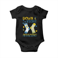 Down Right Amazing Baby Onesie Down Syndrome Awareness Socks Ribbon