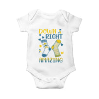 Down Right Amazing Baby Onesie Down Syndrome Awareness Socks Ribbon