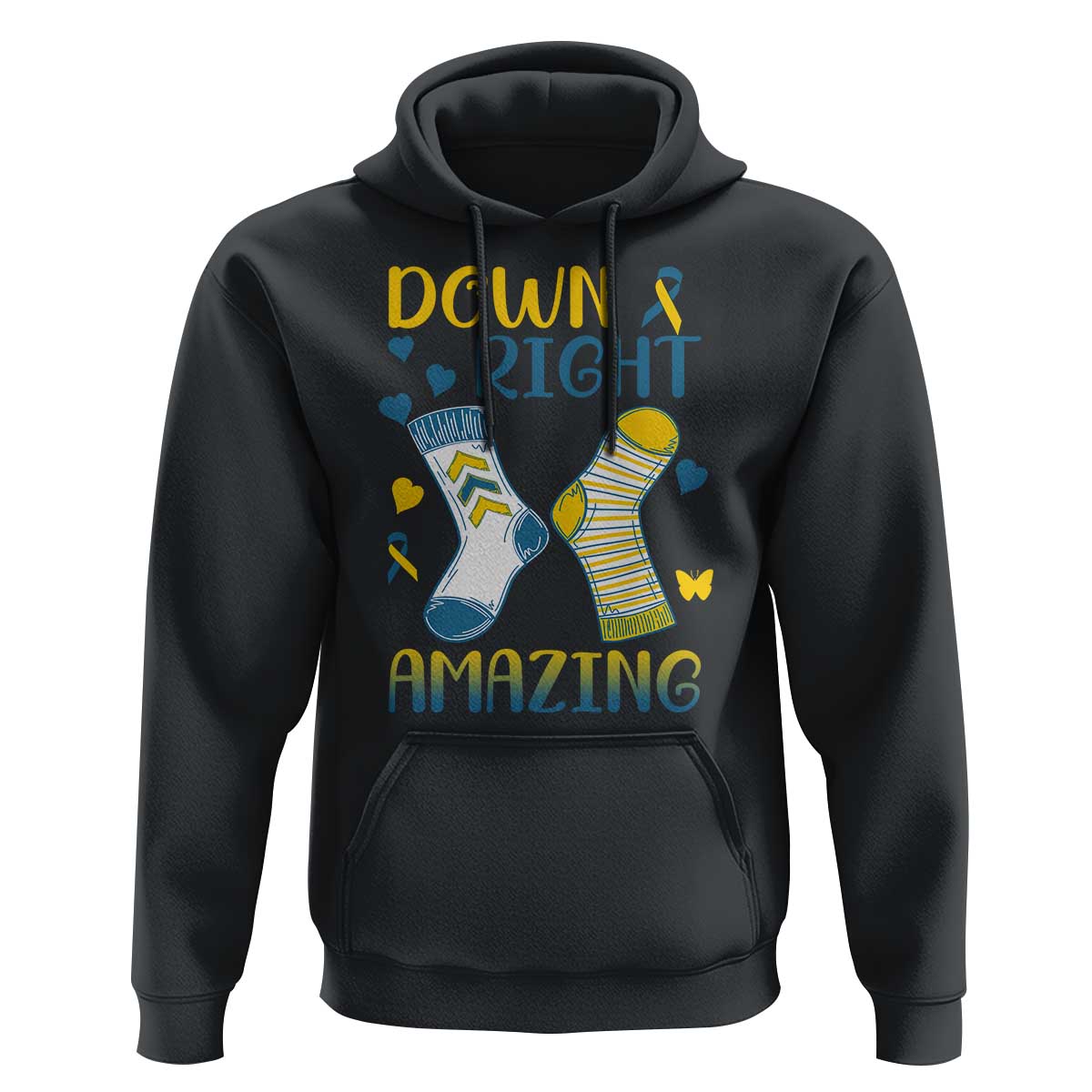 Down Right Amazing Hoodie Down Syndrome Awareness Socks Ribbon