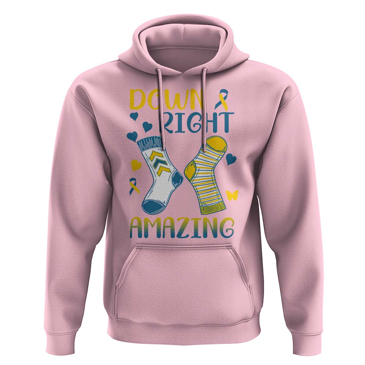 Down Right Amazing Hoodie Down Syndrome Awareness Socks Ribbon