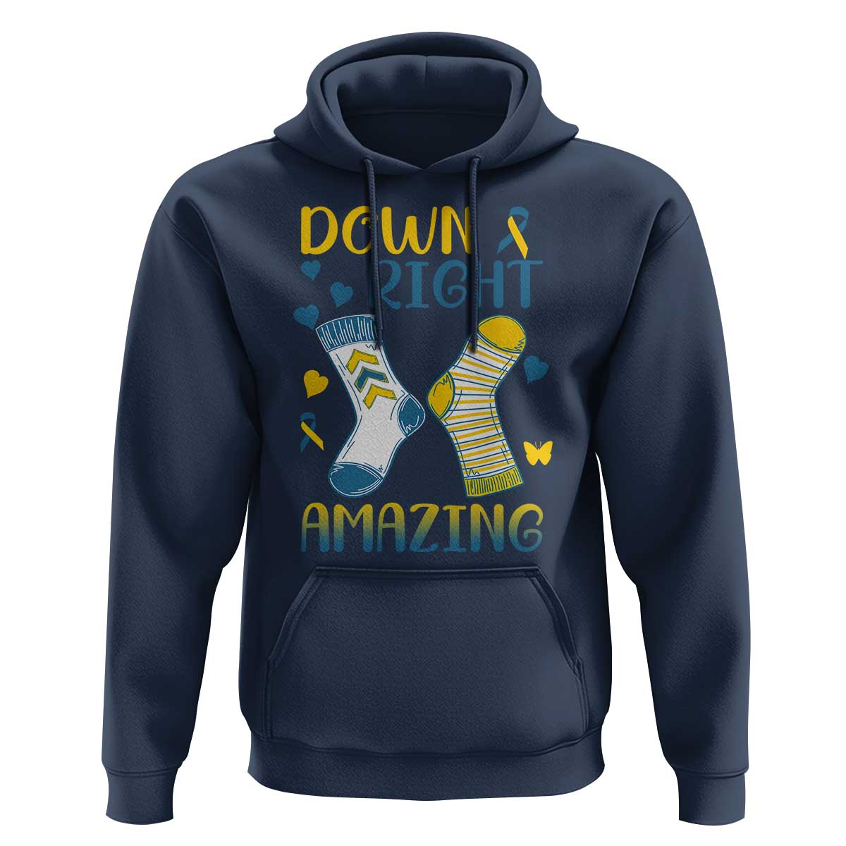 Down Right Amazing Hoodie Down Syndrome Awareness Socks Ribbon