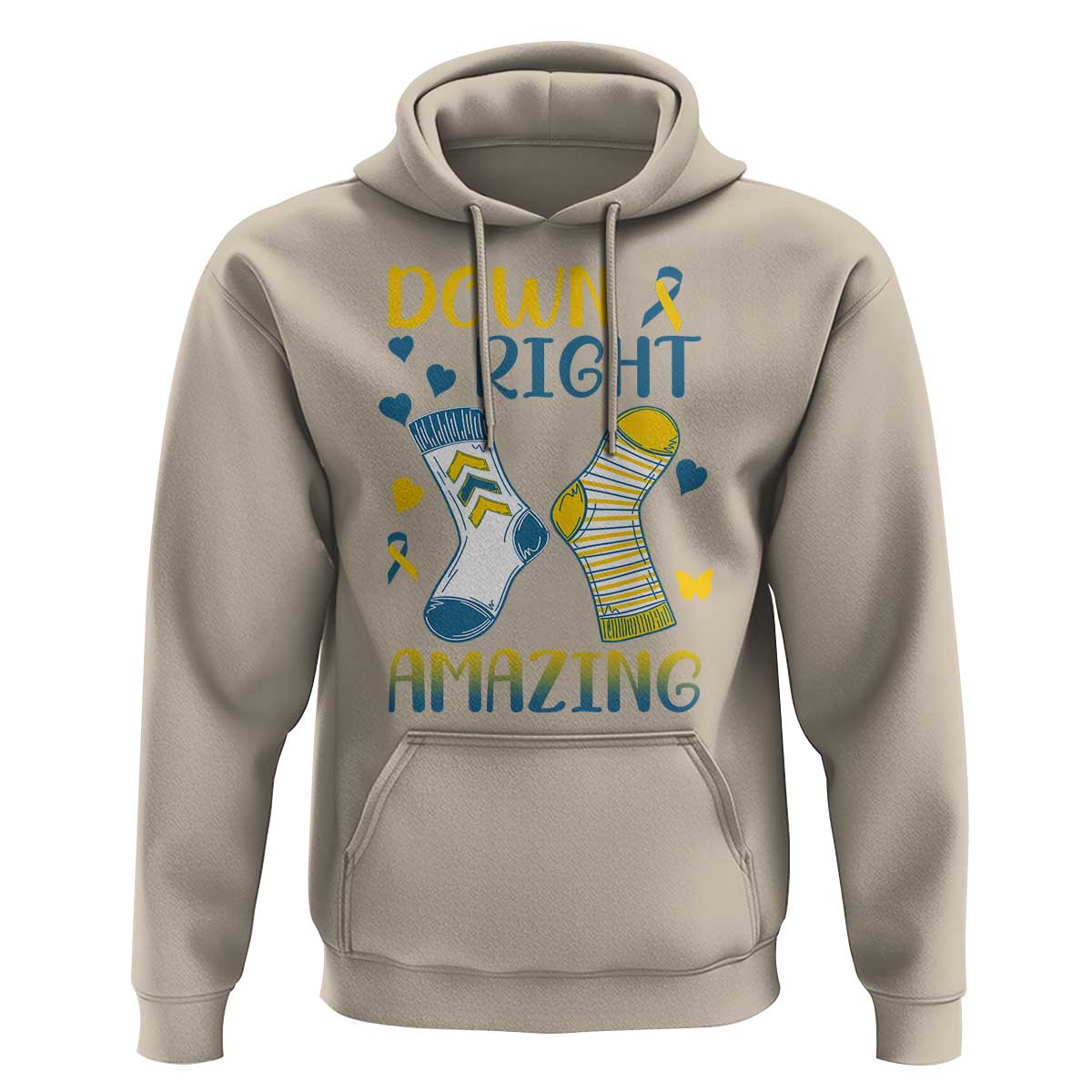 Down Right Amazing Hoodie Down Syndrome Awareness Socks Ribbon