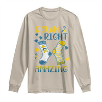 Down Right Amazing Long Sleeve Shirt Down Syndrome Awareness Socks Ribbon