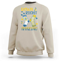 Down Right Amazing Sweatshirt Down Syndrome Awareness Socks Ribbon