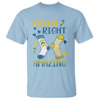 Down Right Amazing T Shirt Down Syndrome Awareness Socks Ribbon