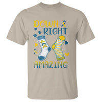 Down Right Amazing T Shirt Down Syndrome Awareness Socks Ribbon