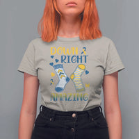 Down Right Amazing T Shirt For Women Down Syndrome Awareness Socks Ribbon