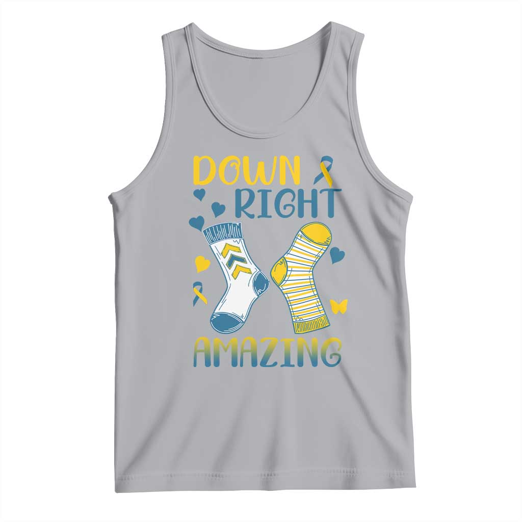 Down Right Amazing Tank Top Down Syndrome Awareness Socks Ribbon