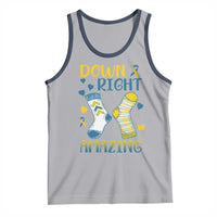 Down Right Amazing Tank Top Down Syndrome Awareness Socks Ribbon