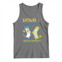 Down Right Amazing Tank Top Down Syndrome Awareness Socks Ribbon