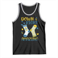 Down Right Amazing Tank Top Down Syndrome Awareness Socks Ribbon