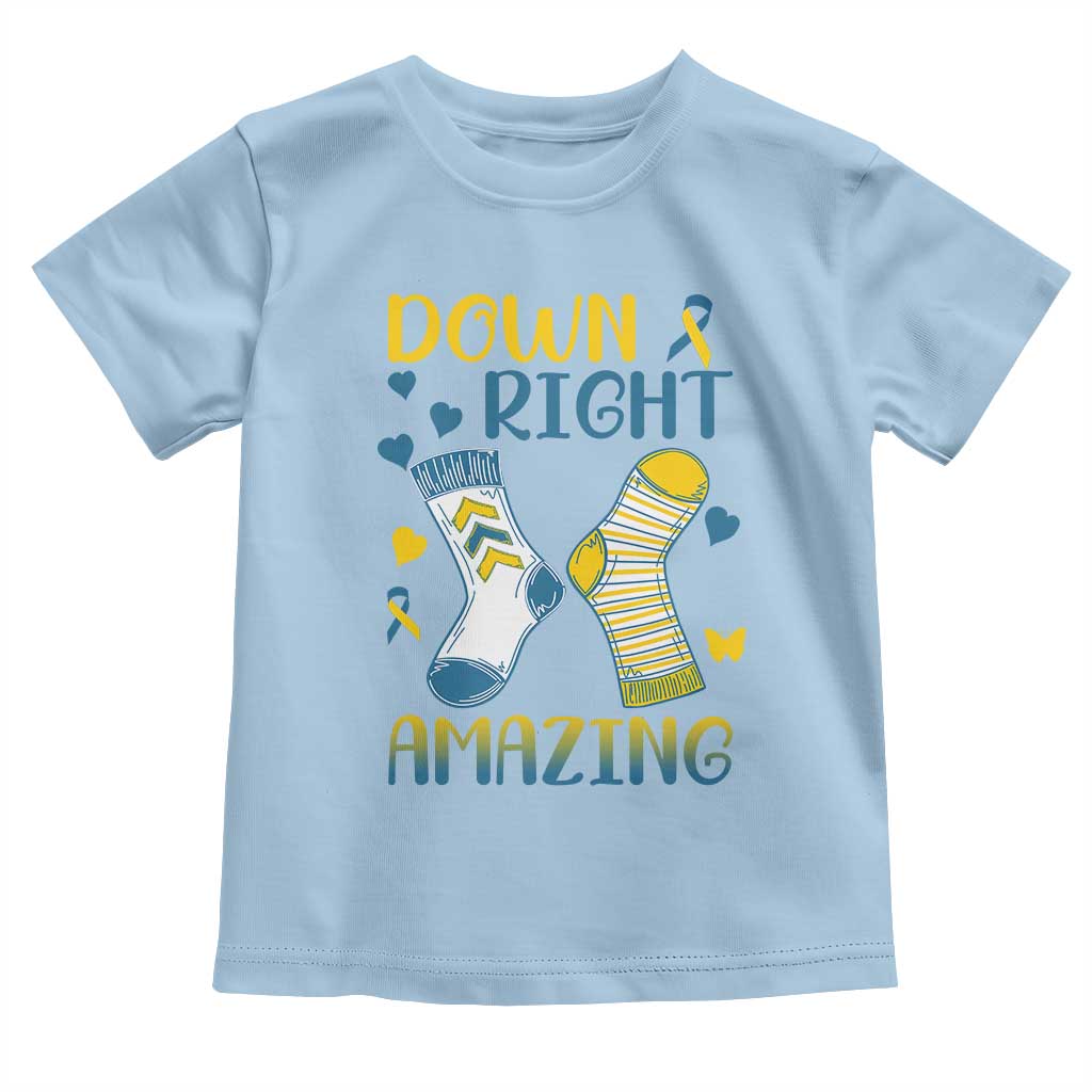 Down Right Amazing Toddler T Shirt Down Syndrome Awareness Socks Ribbon