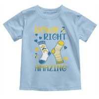 Down Right Amazing Toddler T Shirt Down Syndrome Awareness Socks Ribbon