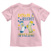 Down Right Amazing Toddler T Shirt Down Syndrome Awareness Socks Ribbon