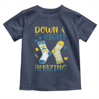 Down Right Amazing Toddler T Shirt Down Syndrome Awareness Socks Ribbon