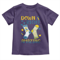 Down Right Amazing Toddler T Shirt Down Syndrome Awareness Socks Ribbon