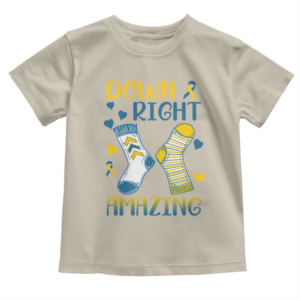 Down Right Amazing Toddler T Shirt Down Syndrome Awareness Socks Ribbon