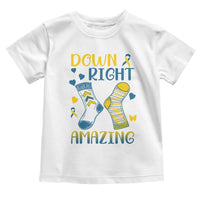 Down Right Amazing Toddler T Shirt Down Syndrome Awareness Socks Ribbon