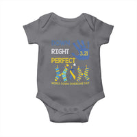 Down Right Perfect Baby Onesie March 21 World Down Syndrome Day Socks