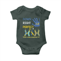Down Right Perfect Baby Onesie March 21 World Down Syndrome Day Socks