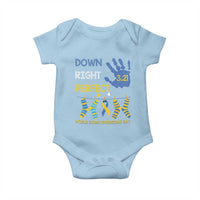 Down Right Perfect Baby Onesie March 21 World Down Syndrome Day Socks