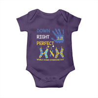 Down Right Perfect Baby Onesie March 21 World Down Syndrome Day Socks