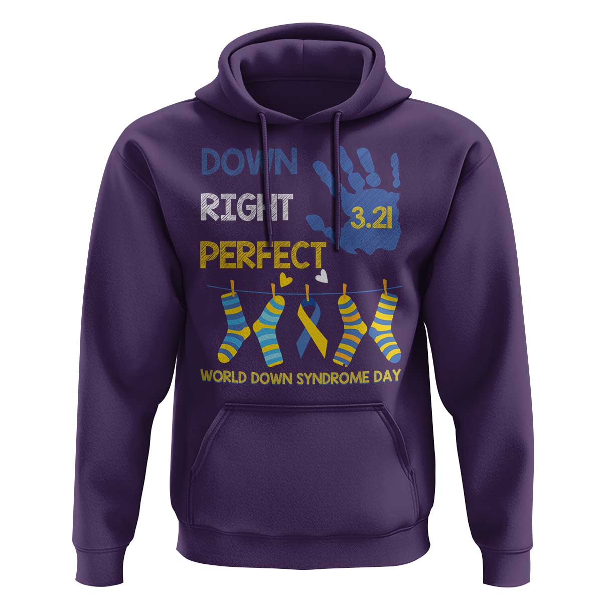 Down Right Perfect Hoodie March 21 World Down Syndrome Day Socks