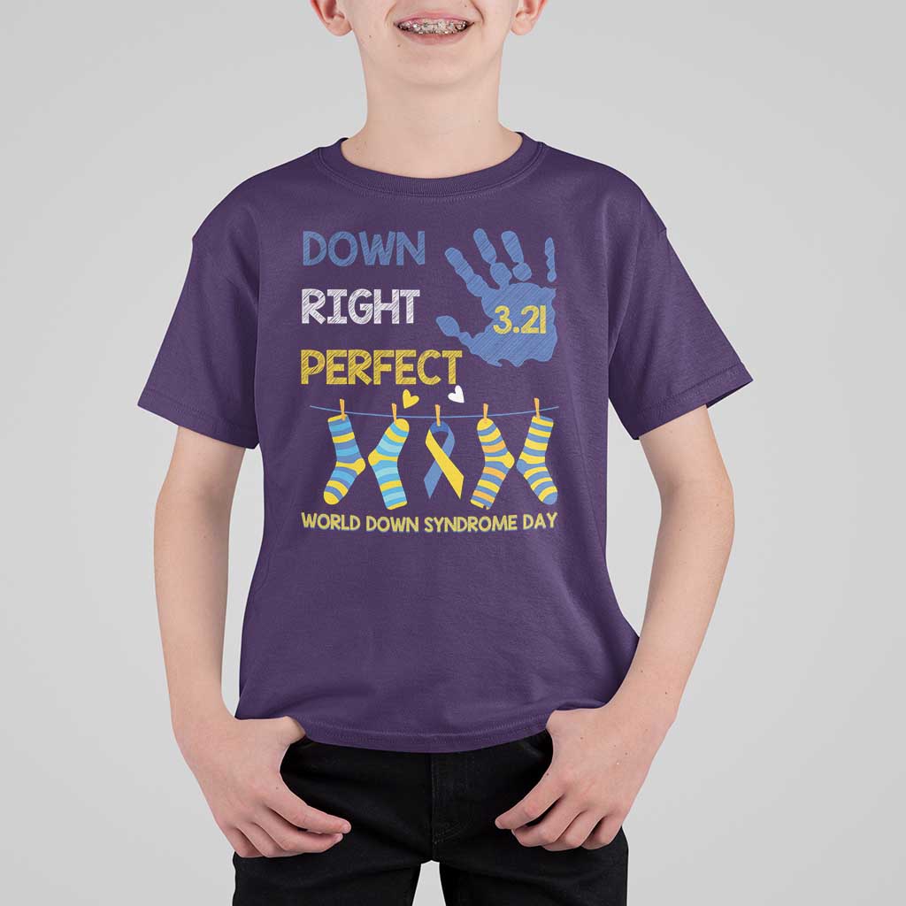 Down Right Perfect T Shirt For Kid March 21 World Down Syndrome Day Socks