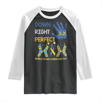 Down Right Perfect Raglan Shirt March 21 World Down Syndrome Day Socks