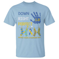 Down Right Perfect T Shirt March 21 World Down Syndrome Day Socks