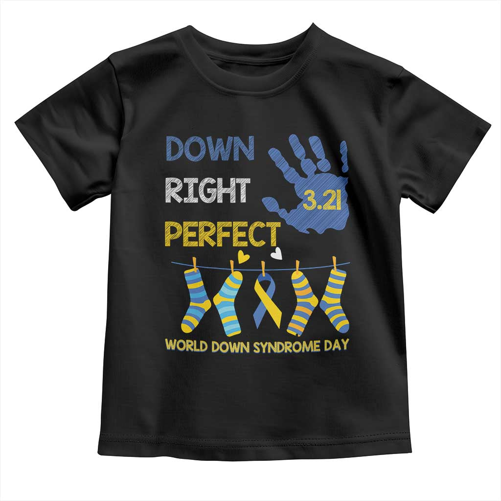 Down Right Perfect Toddler T Shirt March 21 World Down Syndrome Day Socks