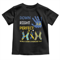 Down Right Perfect Toddler T Shirt March 21 World Down Syndrome Day Socks