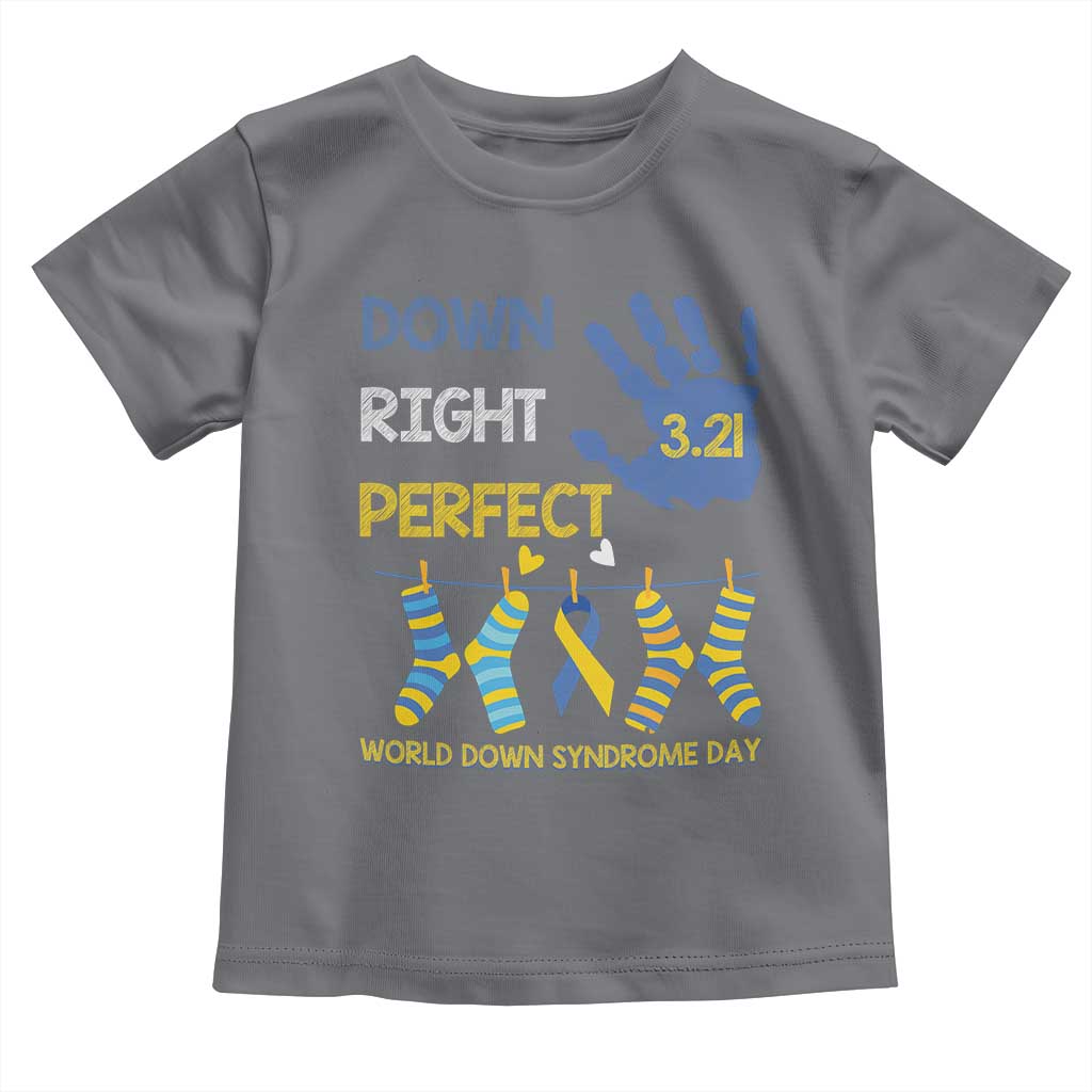Down Right Perfect Toddler T Shirt March 21 World Down Syndrome Day Socks